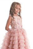 2024 Scoop Flower Girl Dresses A Line Tulle With Handmade P3J4LSAH