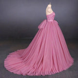 Princess Ball Gown Strapless Wedding Dresses with Lace, Quinceanera Dresses STI15295