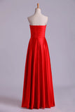 2024 Sweetheart Prom Dresses Matching Pleated Bodice & Waistband Pick Up Long Trumpet Skirt PF4PEH82