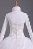 2024 Musilim Wedding Dresses A Line Sweetheart Organza With Beads & PGZK421Z