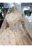 Ball Gown Wedding Dresses Off The Shoulder Top Quality Tulle PDCLPAQB