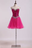 2024 Homecoming Dresses A Line Sweetheart Short/Mini With PCN87HTT