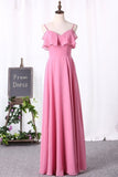 2024 New Arrival Bridesmaid Dresses Spaghetti Straps A PET6PEHF