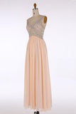 V-Neck Prom Dresses Long Prom Dresses Chiffon Evening