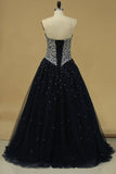 2024 New Arrival Sweetheart Beaded Bodice Ball Gown Tulle PKABHYSG