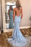 2024 Charming Spaghetti Straps Mermaid Long Open Back P31FDG6Q