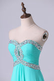 2024 Prom Dresses A Line Floor Length Sweetheart Chiffon PK7RATCD