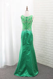 2024 Scoop Satin Mermaid Prom Dresses PY5R6LTF