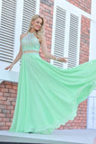 2024 Scoop Prom Dresses A Line Beaded Bodice PY9EQ3ZC