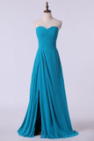 2024 Sweetheart Chiffon Bridesmaid Dresses A-Line P6BG9AJM