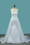 2024 Mermaid Wedding Dresses Tulle Scoop With PM3BSK9T