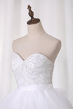 2024 Wedding Dresses Sweetheart Beaded Bodice Court PPHNZCM2