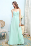 Carlee Natural Waist A-Line/Princess Chiffon V-Neck Sleeveless Floor Length Bridesmaid Dresses