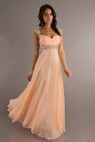 Best Selling Prom Dresses A-Line V-Neck Floor-Length Chiffon PM6ABJ7J