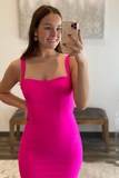 Mermaid Oversize Hot Pink Long Prom Dress