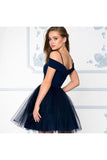 Off The Shoulder Short Formal Graduation Homecoming Dresses P4ZLP1HC