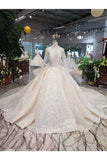 Ball Gown Wedding Dresses Scoop Top Quality Tulle Beading PRSR9PC7