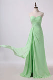 2024 Prom Dress Column Beaded Floor Length With Slit And P3S47J4S