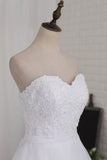 2024 A Line Sweetheart Wedding Dresses Organza PMT2MD6Z