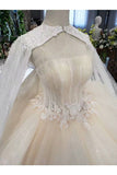 Ball Gown Wedding Dresses Strapless Top Quality Appliques PS1S6336