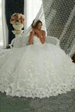 2024 Sweetheart Wedding Dresses A Line Tulle PDK6K9XZ