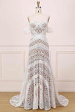 Modest Sweetheart Neck Lace Bridal Dress Beach Wedding Dresses Sexy Boho PKRLCB2H