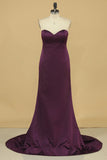 2024 Satin Mermaid Sweetheart Evening Dresses P6NP66YD