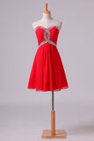 2024 Beaded Sweetheart Neckline & Waistline Homecoming Dresses PQT9QZFQ