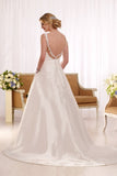 2024 New Arrival Scoop Wedding Dresses A Line With Applique P6XGPQ7Z