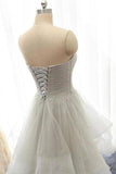 2024 New Arrival Prom Dresses A-Line Sweetheart Lace Up Back With Belt PZATSDZ8