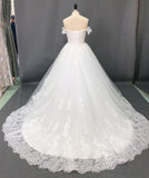 Ball Gown Off the Shoulder Sweetheart Wedding Dresses with Lace up, Wedding Gowns STI15561