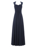 Chiffon Bridesmaid Dress Long Lace Prom Dress Evening