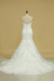 2024 Mermaid Wedding Dresses Sweetheart With Applique Tulle Court PNQEC8ZZ