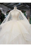 Ball Gown Wedding Dresses Strapless Top Quality Appliques PS1S6336