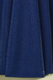 Glitter Royal Blue Long Prom Dress