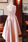 2024 New Arrival Satin Prom Dresses A Line Scoop Neck Lace PH39ZZ2H