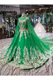 Ball Gown Wedding Dresses High Neck Top Quality P25KGYTJ