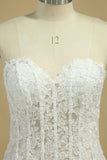 2024 Vintage Wedding Dresses Sweetheart A Line Tulle With Applique P89G8TA3