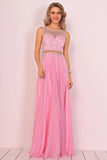 2024 New Arrival Scoop Chiffon With Beading A Line PREZ1NGQ