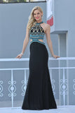 2024 Prom Dresses Scoop Spandex With Beading PZKB3688