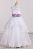 2024 New Arrival A Line Flower Girl Dresses Scoop P8EHL1LC