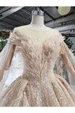 Ball Gown Wedding Dresses Scoop Top Quality Appliques PS5XH2GN