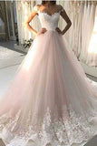 2024 New Arrival A-Line Wedding Dress Tulle P8NHBDYZ