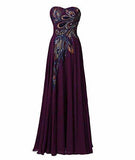 A-line Prom Dress Embroidery Evening Gown