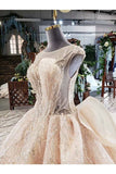 Ball Gown Wedding Dresses Scoop Top Quality Appliques P8MSJP7R