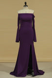 2024 Spandex Evening Dresses Mermaid Boat Neck PF9HYAC1