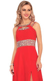 2024 New Arrival Scoop Prom Dresses A Line Chiffon With P1N2XBGS