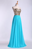 2024 Prom Dresses A Line Sweetheart Floor Length P3MEPD41