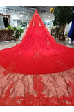 Ball Gown Wedding Dresses High Neck Aline Top Quality Appliques PPLRDT61