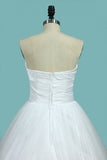 2024 Wedding Dress A Line Sweetheart Tulle With Beads PKJHRR7M